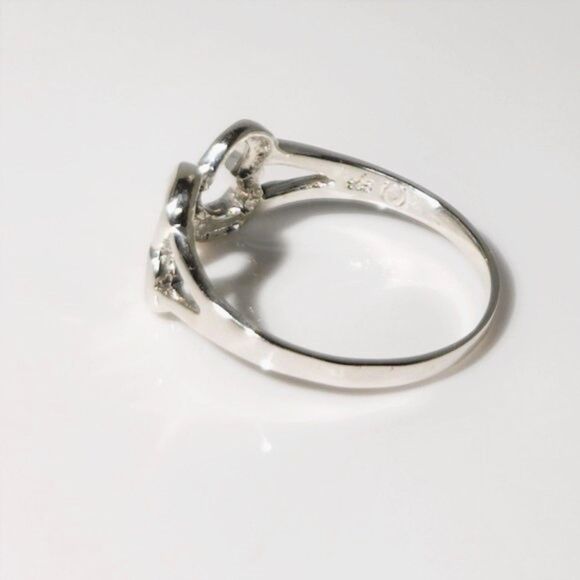 Infinity Hearts Ring in Sterling Silver Size 8 - Picture 5 of 7